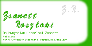 zsanett noszlopi business card